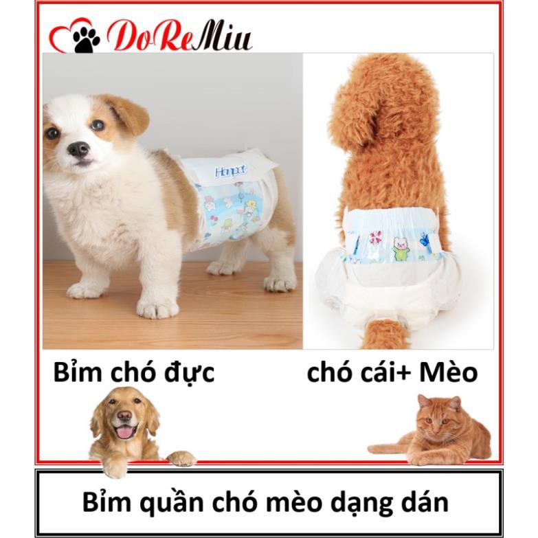 Bỉm chó đực - Tã Bỉm cho chó từ 1-25kg (1 bịch 10 miếng) hanpet