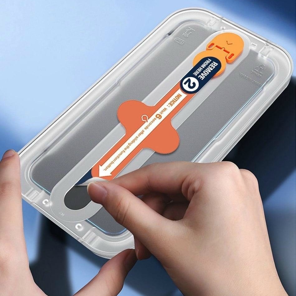 Siêu Kính Cường Lực Wiwu iPrivacy chống nhìn trộm dành cho Smart Phone13 , 14 Pro Max , 14 Plus , Kèm Khung Trợ Dán