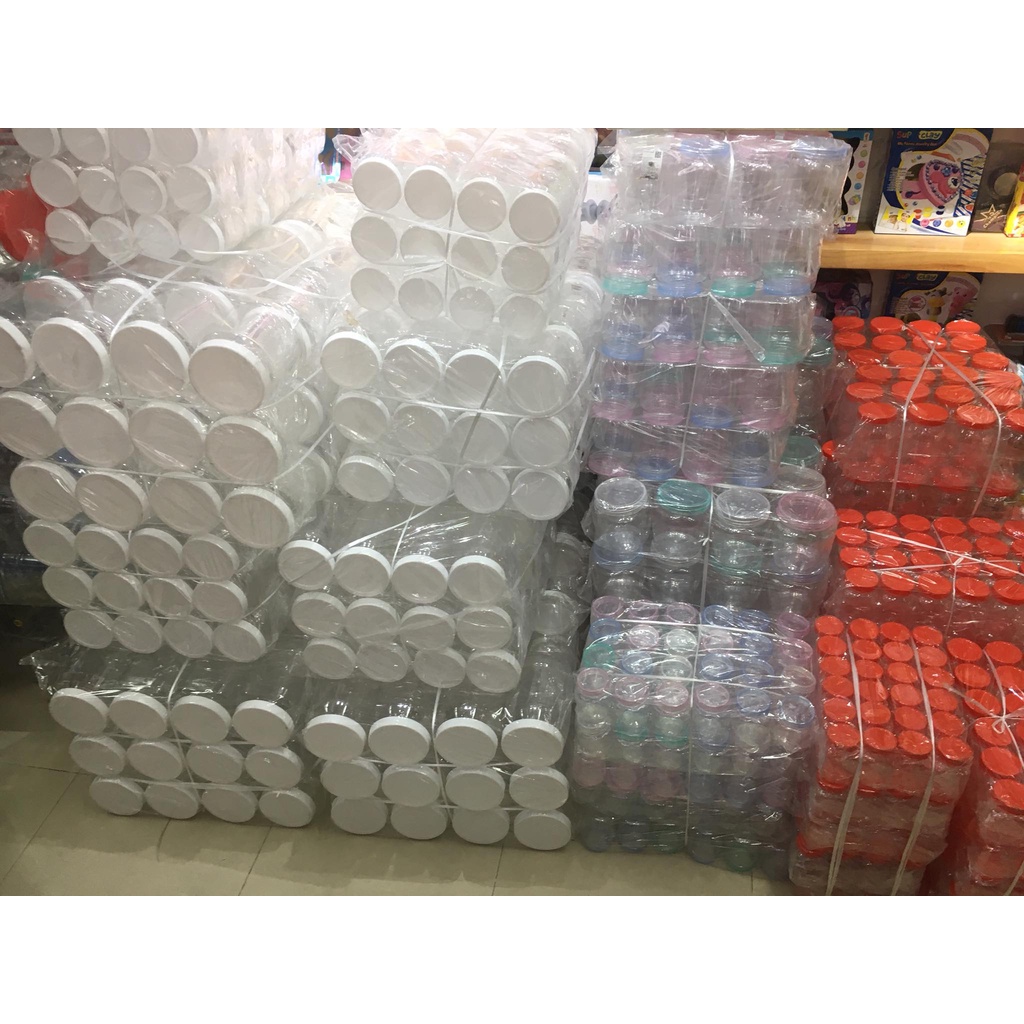 Set 12 hủ nhựa nắp trắng mã 045/028/036/017 Duy Tân
