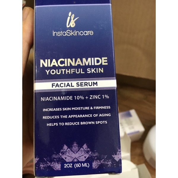 Serum Niacinamide cho mặt 10% với kẽm 1% Vitamin B3 sáng da InstaSkincare