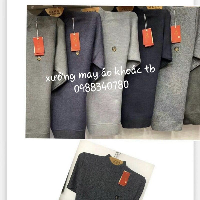 Áo len trung niên cao cấp hàng đẹp mềm mịn tặng ông tặng bố