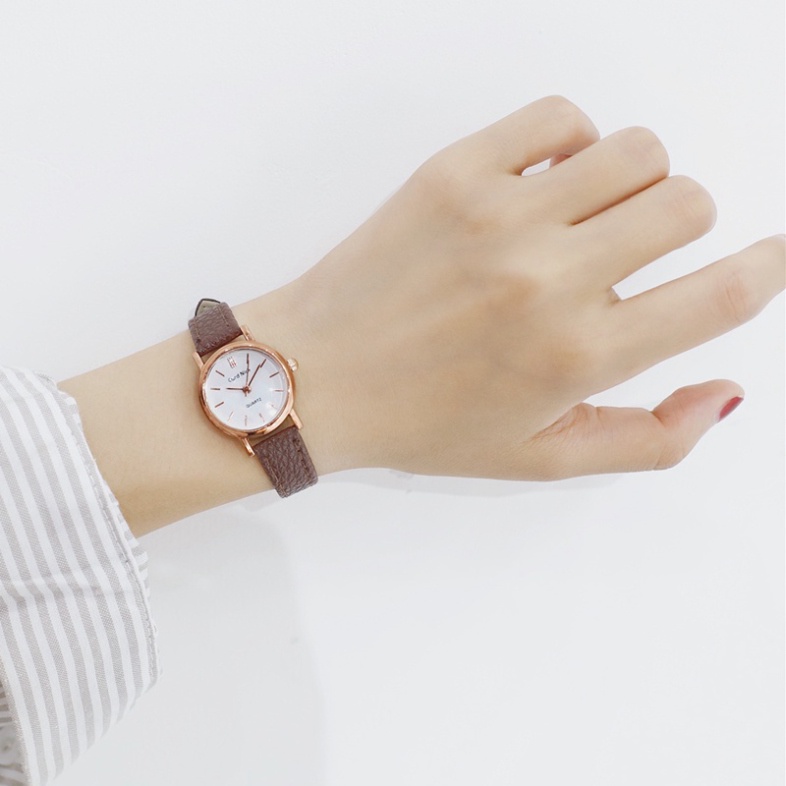 Đồng Hồ Nữ Chính Hãng MSTIANQ TD5 Dây Da Cao Cấp Kiểu Dáng Thời Trang Vintage Đẹp Nữ Tính Cho Học Sinh Sinh Viên - Hàng