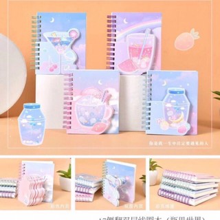 Sổ lò xo hình ngộ nghĩnh đáng yêu kích thước 9x11,3cm và 80x10,8 cm -dầy 80 trang -sổ đẹp .