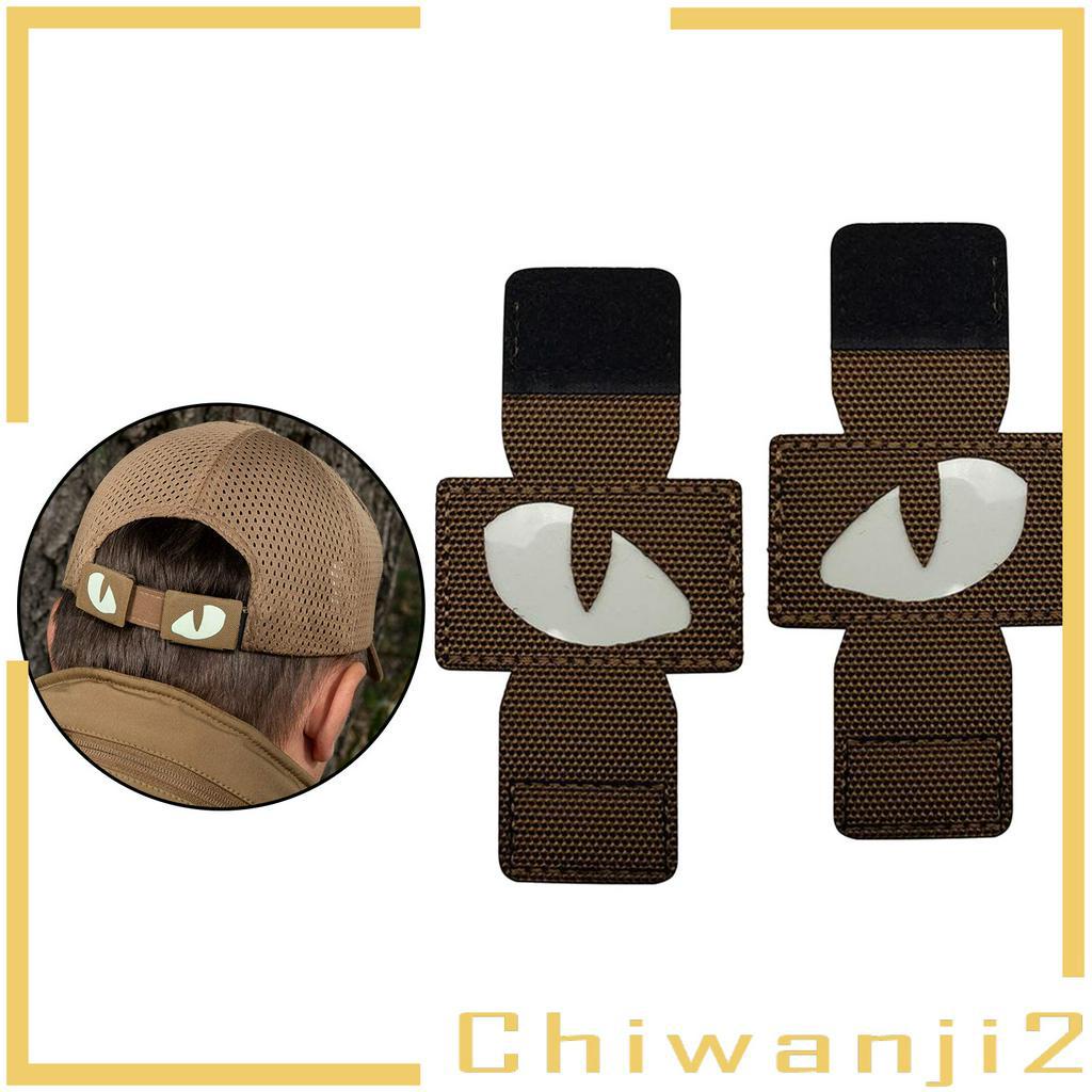 [Chiwanji2] 1 Cặp Miếng Dán Mắt Phát Sáng Trong Bóng Tối Phong Cách Chiến Thuật Màu Xanh Lá Cây