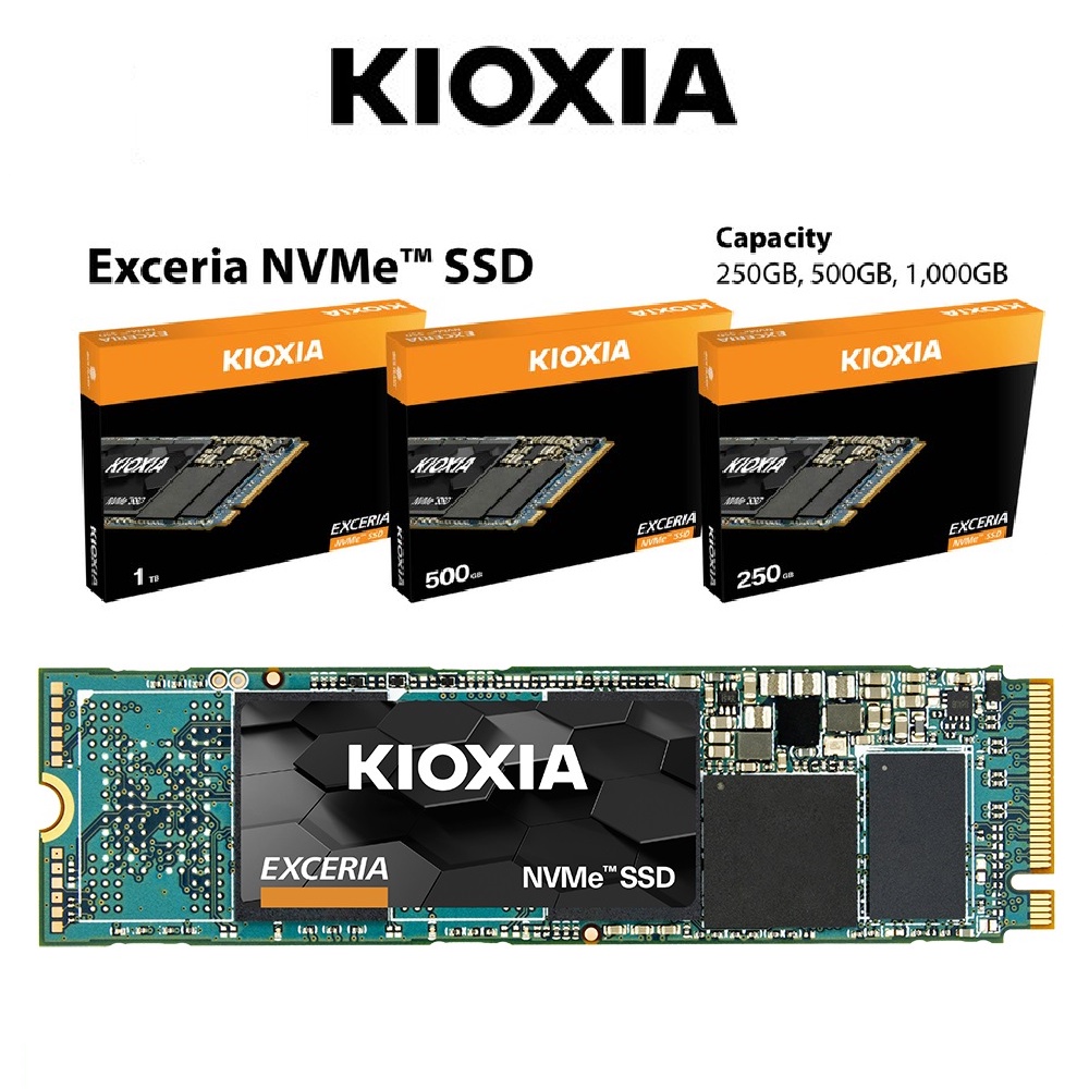 Ổ cứng SSD NVMe M.2 2280 Kioxia (Toshiba) Exceria NVMe 250GB, 500GB - Chính Hãng FPT