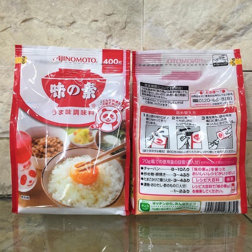 Mì chính Ajinomoto nội địa Nhật - gói 400g [Date t5/2023]