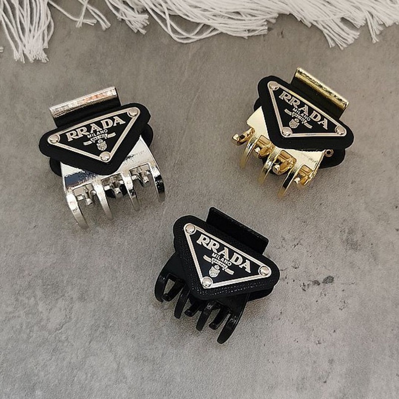 Kẹp Tóc Mini Bằng Kim Loại Hình Tam Giác In Chữ Thời Trang Dễ Phối Đồ