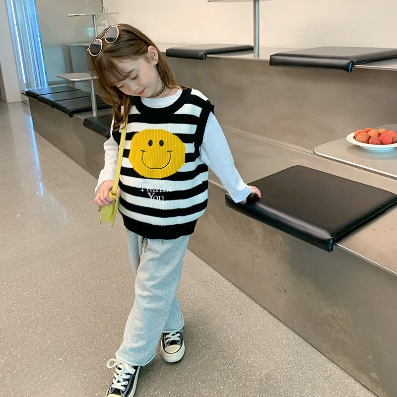 [Hàng Mới Về] Quần Jean Ống Rộng Mỏng Thời Trang Xuân Thu Dễ Phối Đồ Cho Bé Gái