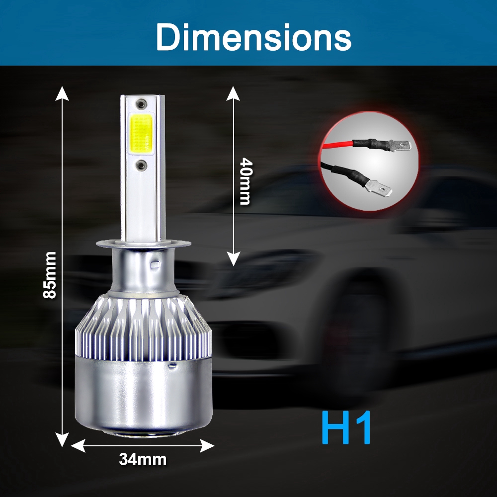 Đèn LED H1 1500W 225000lm COB chuyên dụng cho xe hơi