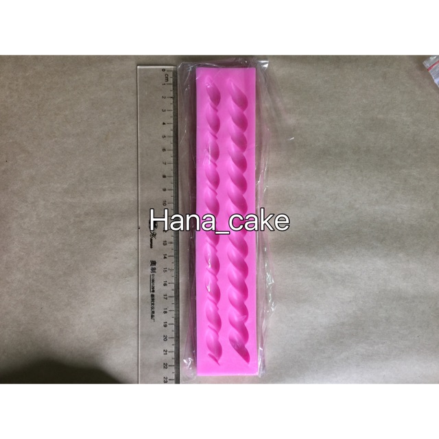 Dây xoắn silicol 4D trang trí viền bánh Mã DX2S5D