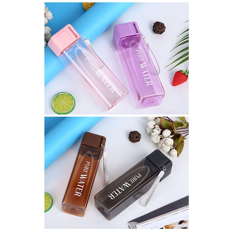 [FREESHIP] Bình nước nhựa trong suốt cho trẻ em, học sinh, bình nước thể thao B2