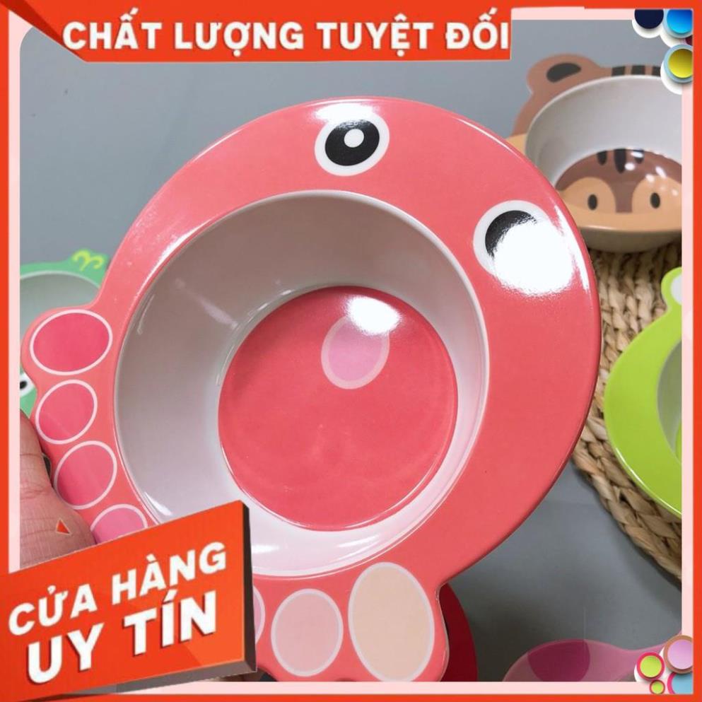 Bát ăn dặm SALE hình thú kiểu Nhật chống đổ cho bé – Chén ăn dặm giữ nhiệt làm từ nhựa sợi tre an toàn cho trẻ GD022
