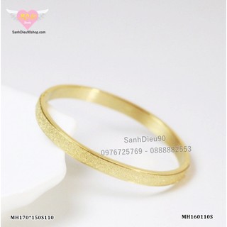 Vòng tay titan mạ cát