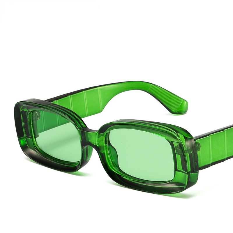 Kính Mát Gọng Vuông Nhỏ Màu Kẹo Phong Cách hip hop retro Mới