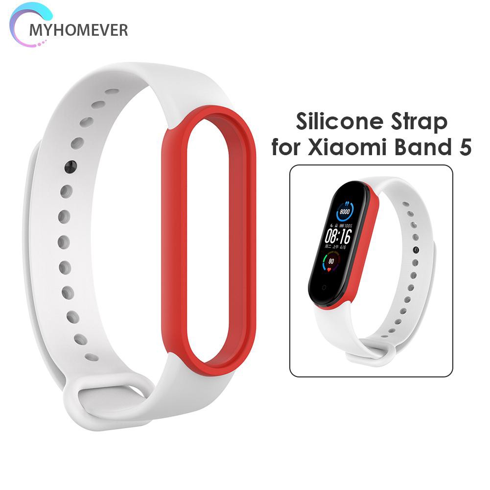Dây Đeo Silicon Thay Thế Cho Đồng Hồ Thông Minh Xiaomi Mi Band 5 5 Nfc