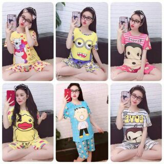 Combo 2 bộ ngủ kute hàng quảng châu giá 150k