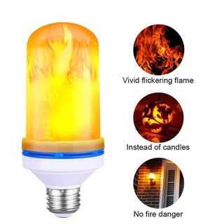 Bóng Đèn LED E27 Tạo Hiệu Ứng Ngọn Lửa 6W 85V-265V