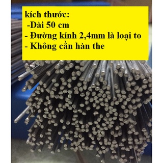Combo 10 que hàn nhôm có sẵn lõi thuốc loại to 2,4mm