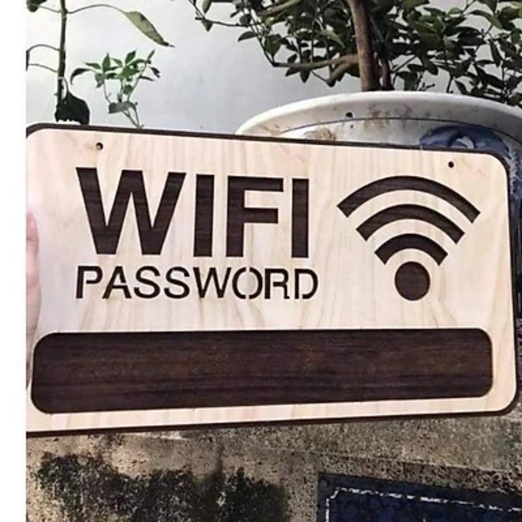 Bảng gỗ Wifi - Bảng gỗ Decor quán  - Quà tặng gỗ handmade