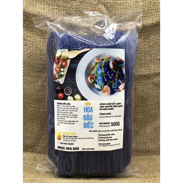 Bún gạo lứt hoa đậu biếc siêu ngon tốt cho sức khỏe hỗ trợ giảm cân/healthy/tiểu đường