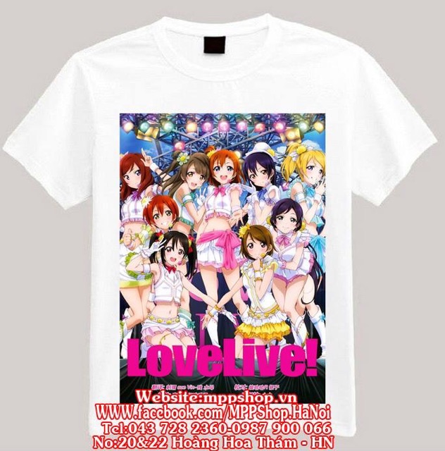 Áo anime cộc tay in hình truyện tranh đủ truyện đủ size