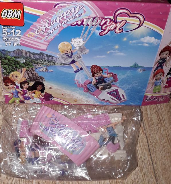 Lắp ráp 1 hộp Lego_Fashion Girl 66039 đi dã ngoại nhiều chi tiết bằng nhựa ABS rất đẹp