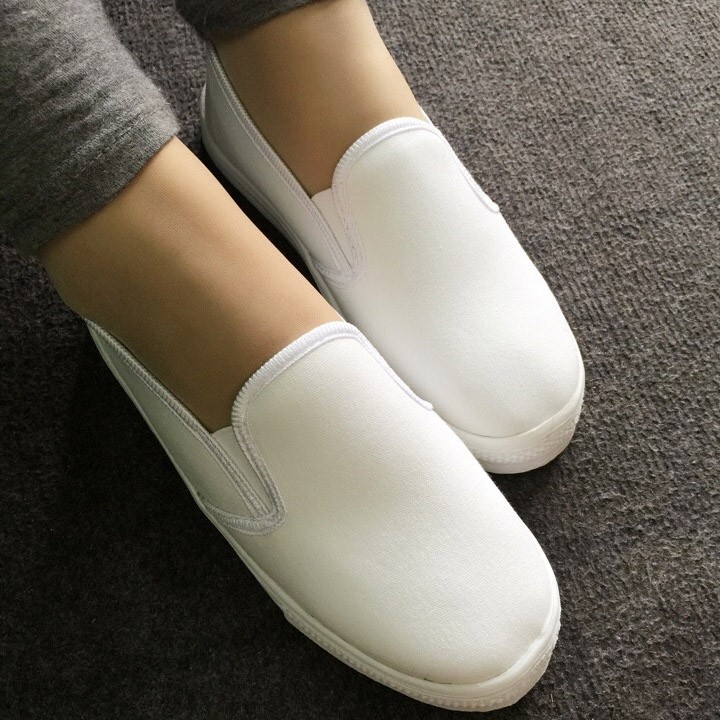 Giày slip on trơn nhiều màu vv01