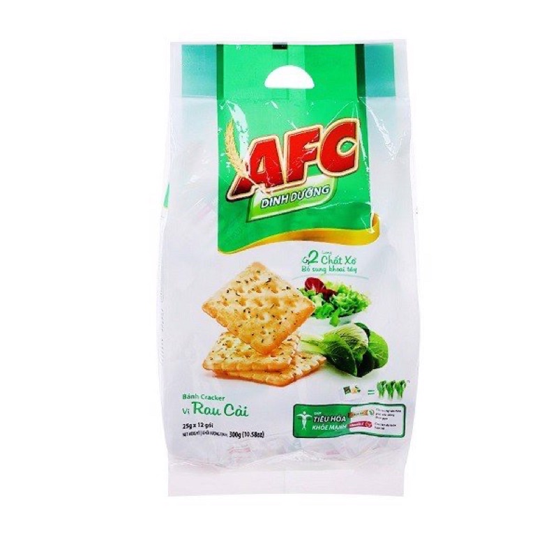 Bịch Bánh AFC Lúa Mì/Rau Cải 12 gói x 300g