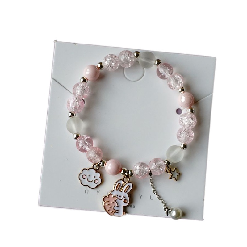 Mới Vòng Tay Hình Mèo Đính Đá Pha Lê Xinh Xắn