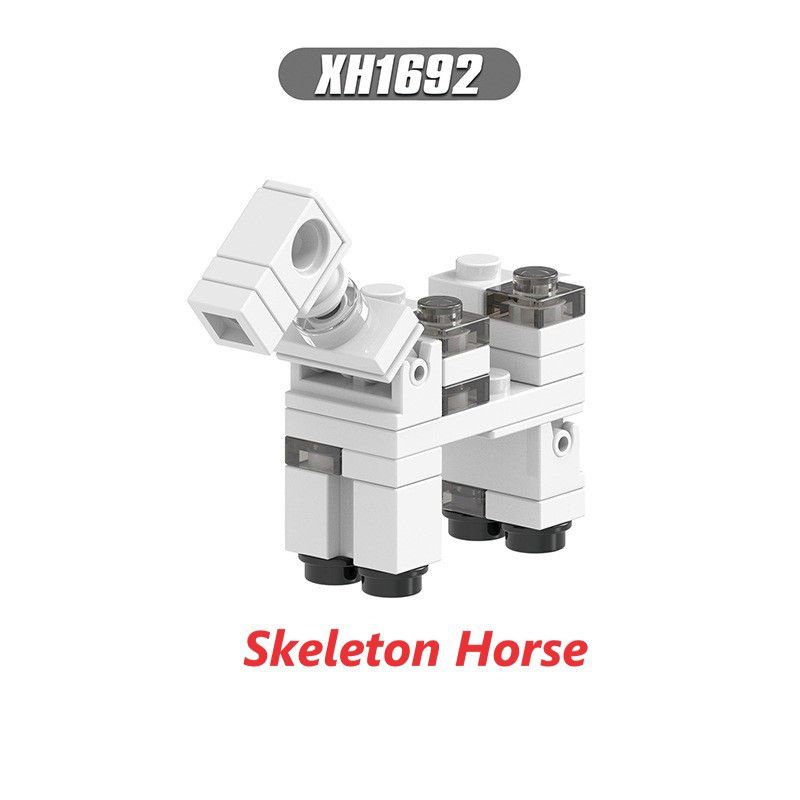 Minecraft kid toy Alpaca Puffer Lava Monster Moo Flower Skull Horse Building Blocks Toys gift