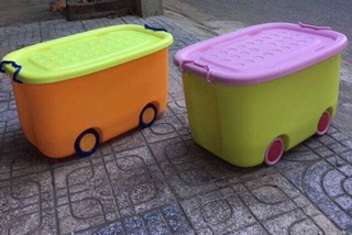 Thùng đựng đồ chơi có bánh xe