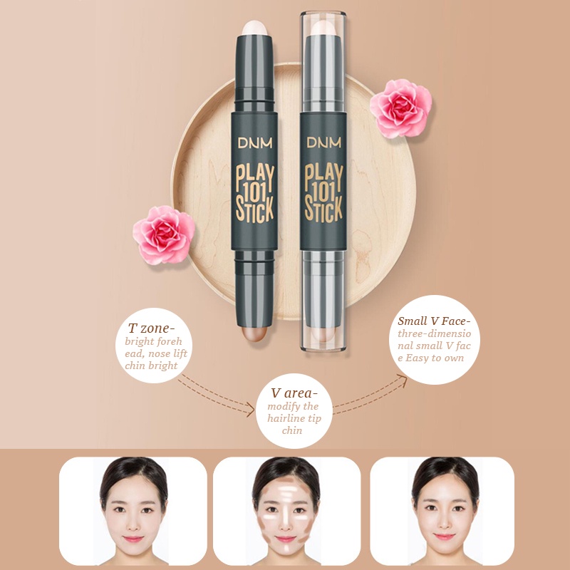Kem bắt sáng và tạo khối SUAKE dạng thỏi 2 trong 1 giúp che khuyết điểm nâng cơ mặt lâu trôi 25g