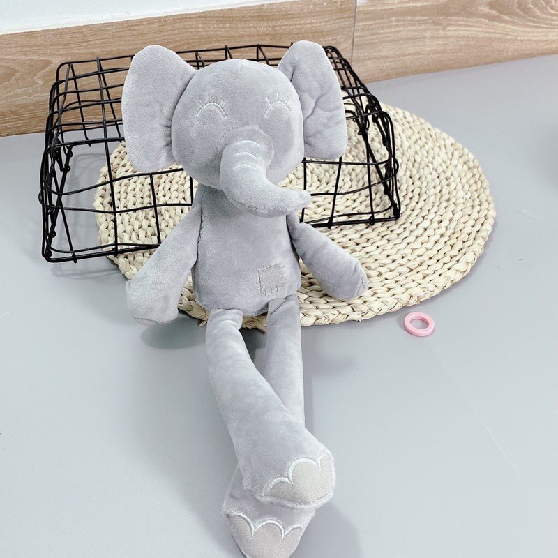 Thú bông voi con đáng yêu cho bé - Đồ chơi thú nhồi bông