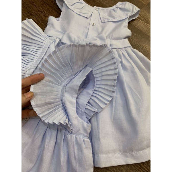 [Mã SKAMA8 giảm 8% đơn từ 300k] Váy Đầm xanh min Cho Bé Gái Vải Mát Lạnh 2 Mẫu