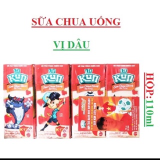 Thùng sữa Kun vị dâu(48 hộp x 110ml)