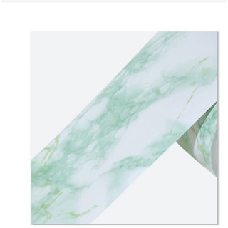 Cuộn 5m len dán viền tường giả đá hoa cương xanh cao 10cm