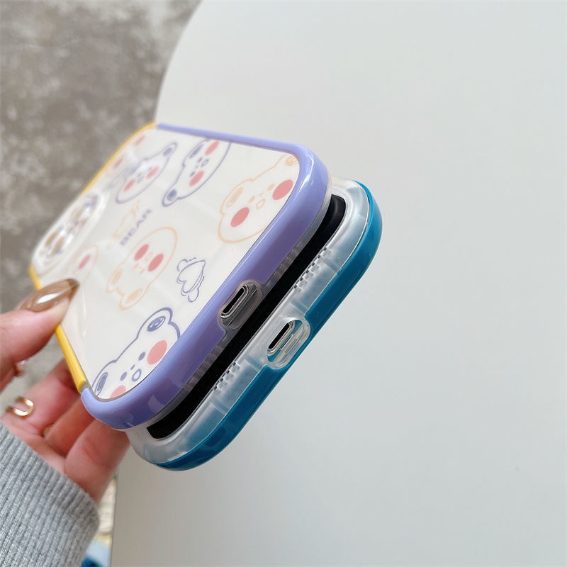 Ốp điện thoại silicone mềm viền màu in hình thích hợp cho IPhone 12 13 11 Pro Max X Xs Max Xr Xx78