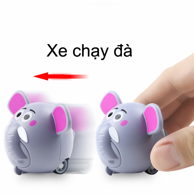 Đồ chơi xe bánh đà hình động vật thú cưng siêu đáng yêu cho bé