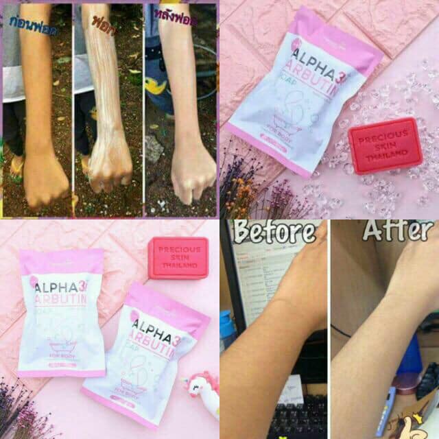 Soap Xà Phòng Tắm Trắng Da Body ALPHA ARBUTIN 3+ Plus 80g - Thái Lan | BigBuy360 - bigbuy360.vn