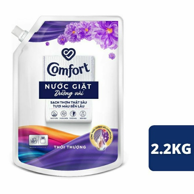 Nước giặt Comfort hương Thời Thượng túi 2,4kg/2.2kg