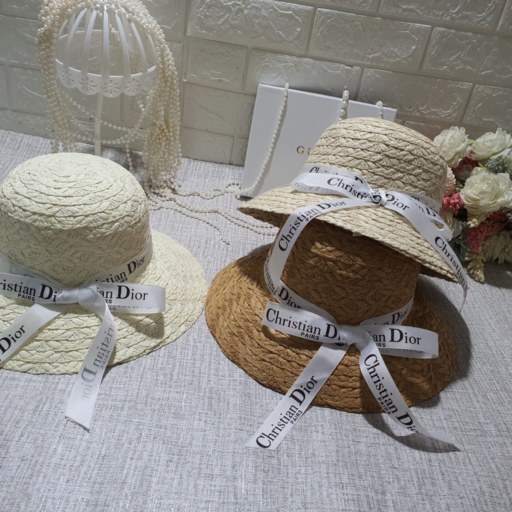 Nón cói đi biển Sang Chảnh nơ xinh