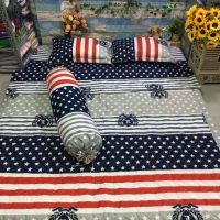 Drap cotton poly full nguyên bộ 5 món
