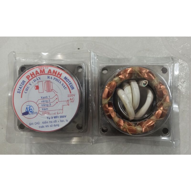 Lốc quạt, stator quạt B3-B4 30% đồng