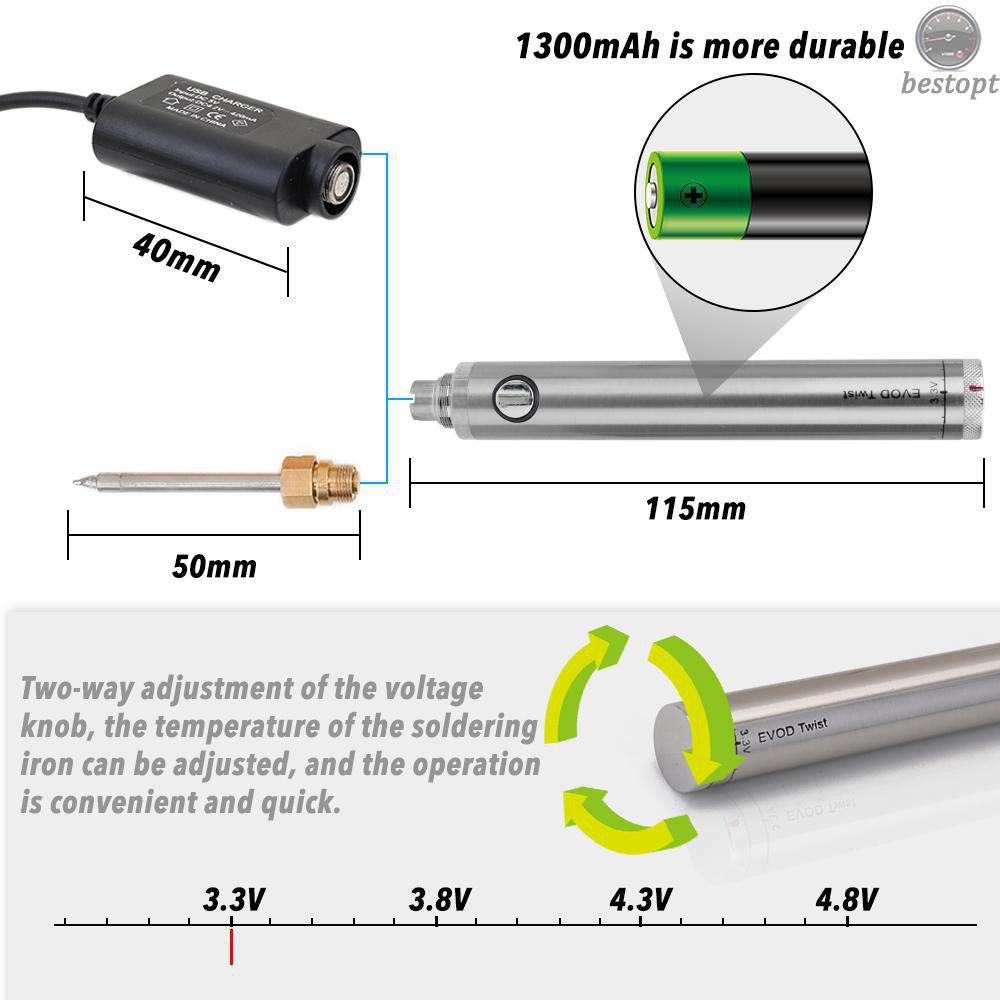 Bộ Mỏ Hàn Điện Mini Không Dây Tiện Lợi