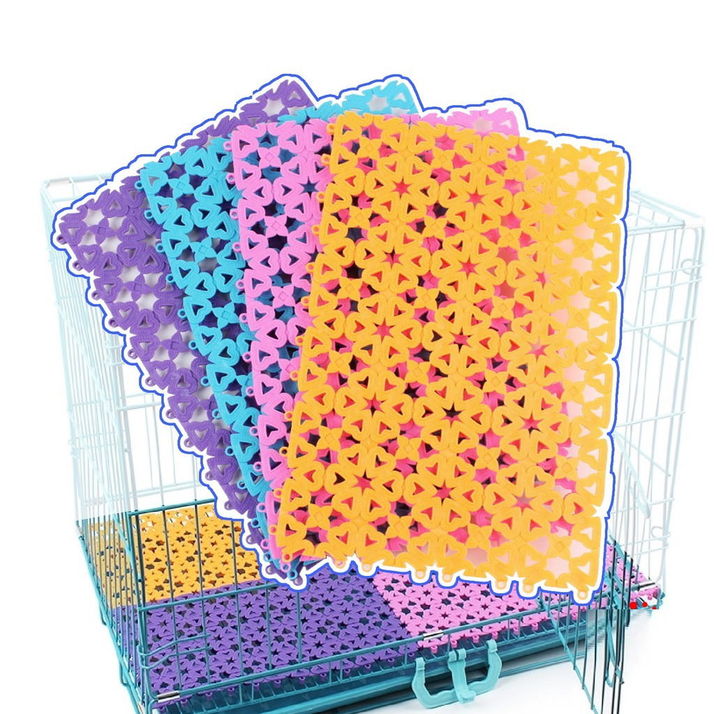 Miếng Lót Chuồng Sàn Nhựa Cho Thú Cưng Chó Mèo Chống Lọt Chân Nhiều Màu 20x30cm - iPet Shop