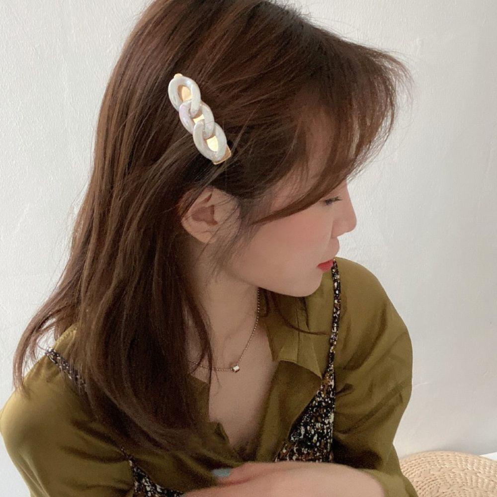 MXGOODS Kẹp Tóc Dây Xích Đính Pha Lê Ngọt Ngào Cho Nữ