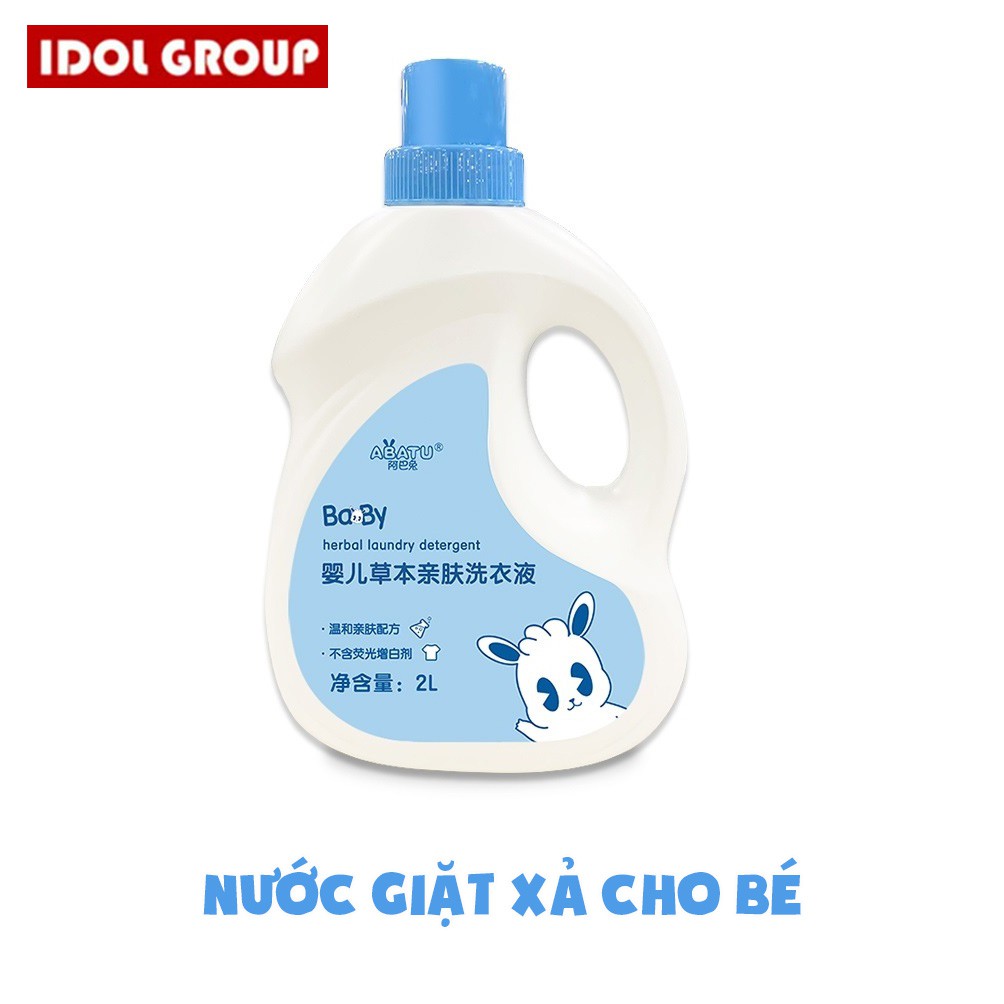 Nước Giặt Quần Áo Trẻ Em Mềm Mại Kháng Khuẩn Chai 2 lít hàng Chính Hãng không Chất làm trắng Hóa Học