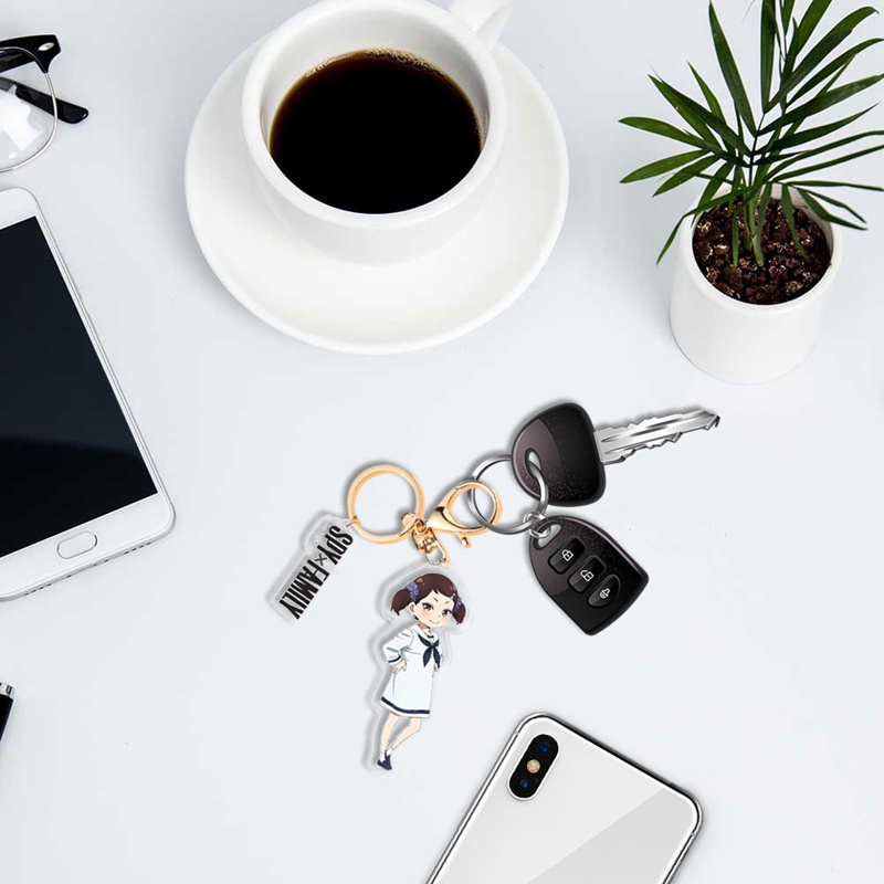 Móc Khóa Kim Loại Họa Tiết Hoạt Hình SPY X FAMILY Độc Đáo