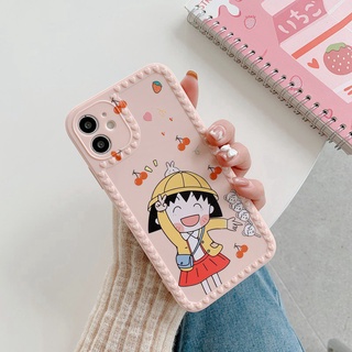 Ốp điện thoại mềm họa tiết Maruko-chan cho Iphone 6 6S 7 8 Plus IPhone X Xr Xs 11 12 13 Pro Max