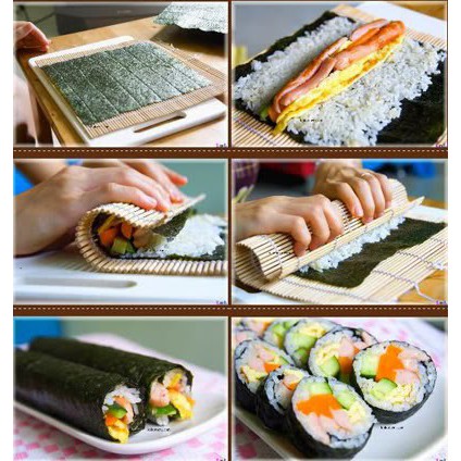 Rong Biển Cuộn Cơm Sushi Gim Bab 10 Lá